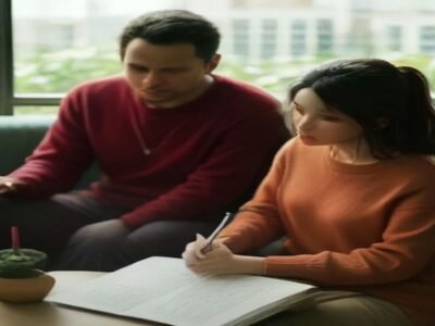 Investimentos mais buscados: casal compara opções no celular e anota no caderno onde aplicar antes do segundo turno